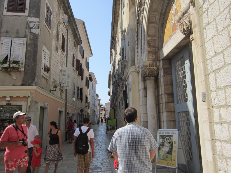 Doug and Greta headed into the Euphrasian Basilica